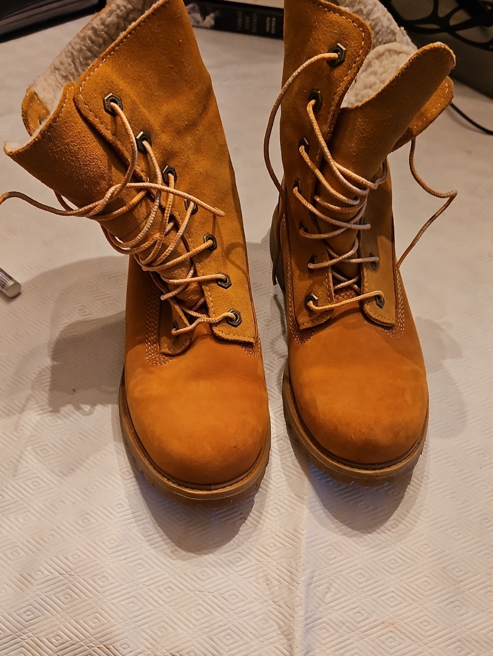 Timberland Women's Lace-Up Suede Boots in Wheat